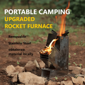 Ultra - Portable Outdoor Stove, 4.53Ã—2.17Ã—7.09 Inches Compact Size, 613g Lightweight for Backpacking