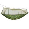 2 Persons Hammock 600LBS Max Load with Mosquito Net Outdoor Hiking Camping Hommock Portable Nylon Swing Hanging Bed